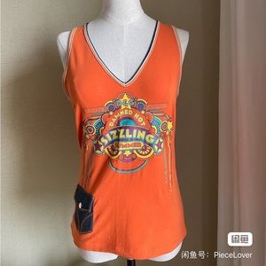 New with tag D&G orange sleeveless top